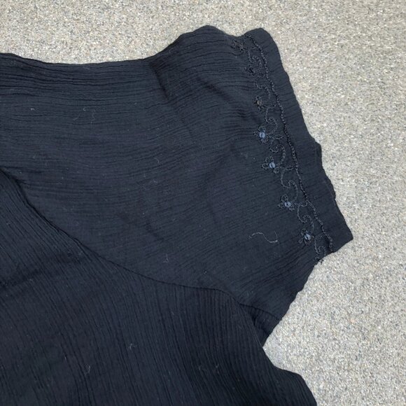 PINEAPPLE COVE Tunic Dress 2X Women Black Short Sleeve Pullover Swim Cover Shirt - Picture 6 of 7